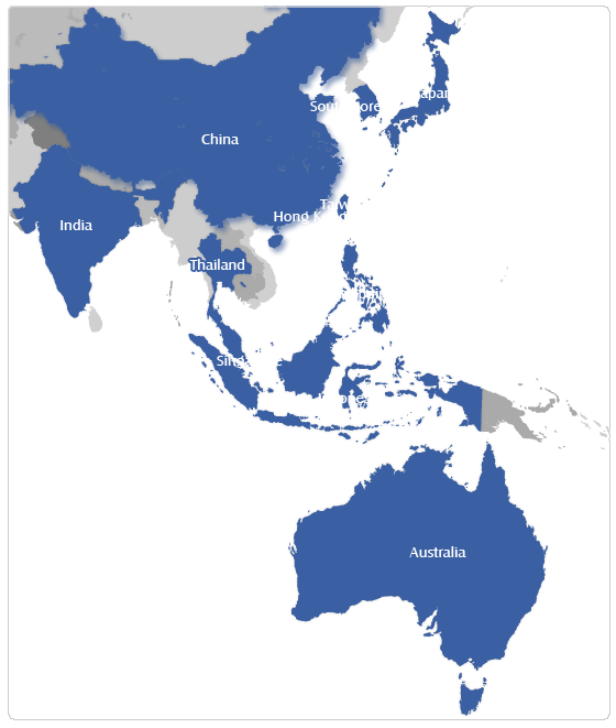 Geographic Coverage – Asia Pacific